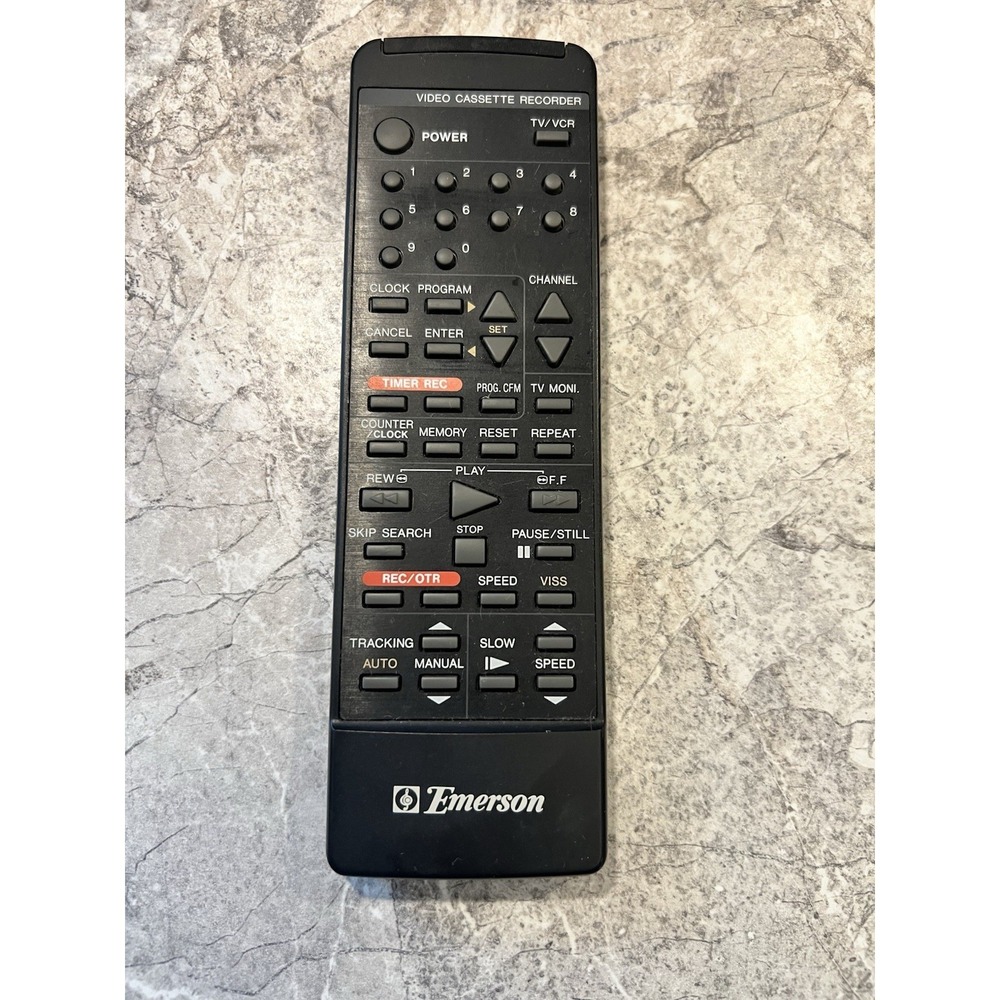 Emerson VCR968 VCR4000 OEM VCR Remote Control 076R004060 Genuine